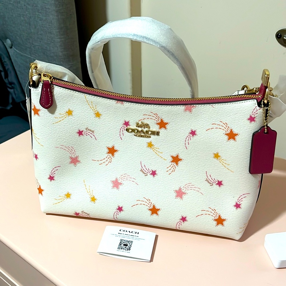 Coach Clara Shoulder Bag With Shooting Star Print. BNWT